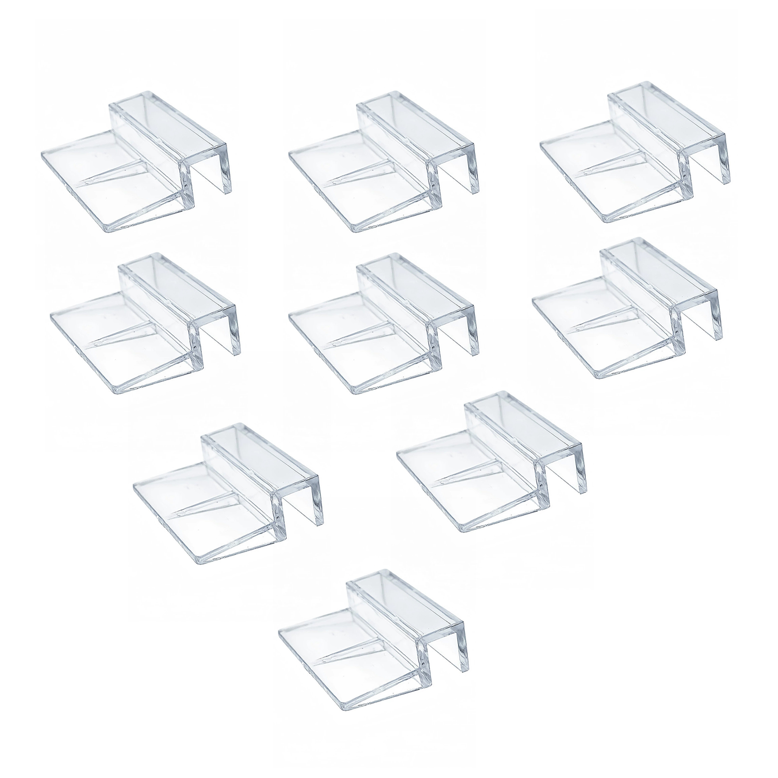 Planted Aquarium Tool Kit - 10 Stück Aquarium-Acrylclips Glasabdeckungshalter Transparente Fischbecken-Abdeckplattenhalterung