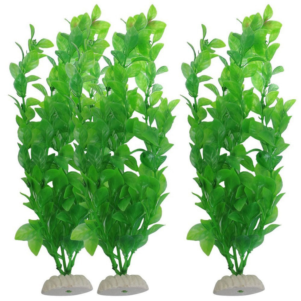 Aquarium Plant Ornament - 3 stücke Kunstrasen Aquarium Ornament Pflanzen
