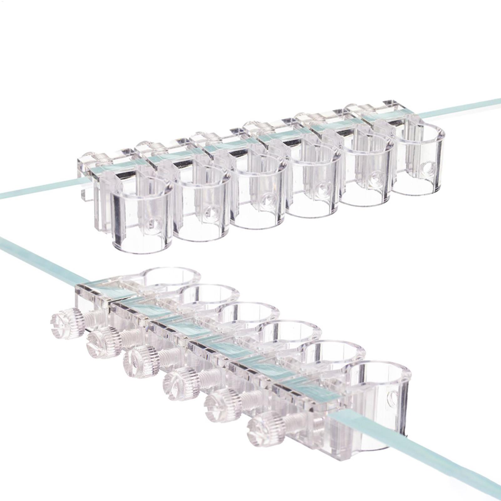Aquarium Planted Soil - Aquarium-Pflanzenhalter, 6 Stück, transparente Hydrokultur-Becher, hängbare