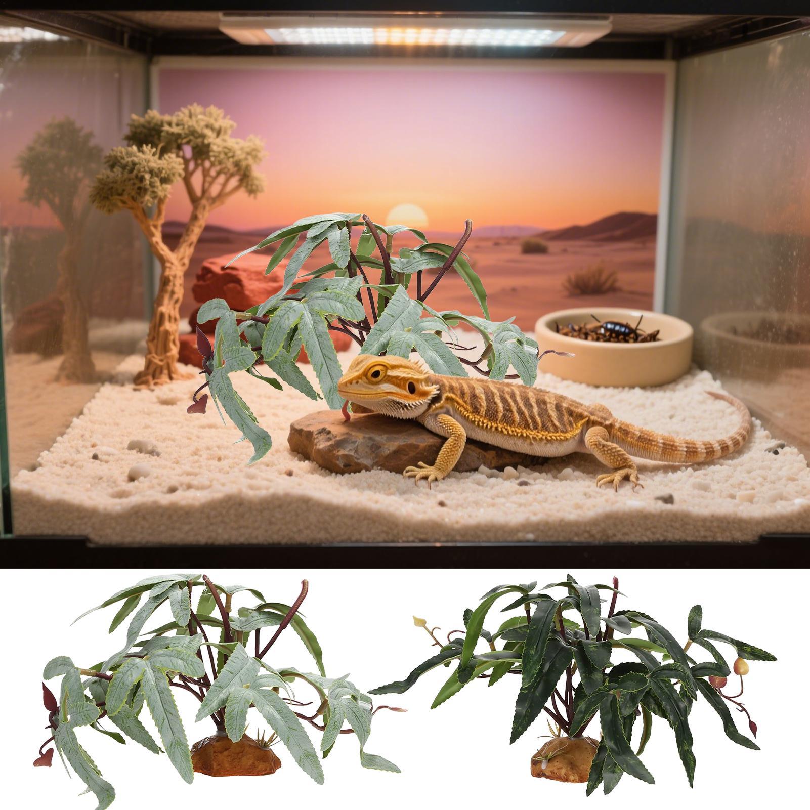 Künstliche Reptilienpflanzen,  – Aquarium Plant Ornament Bewertung und Preis