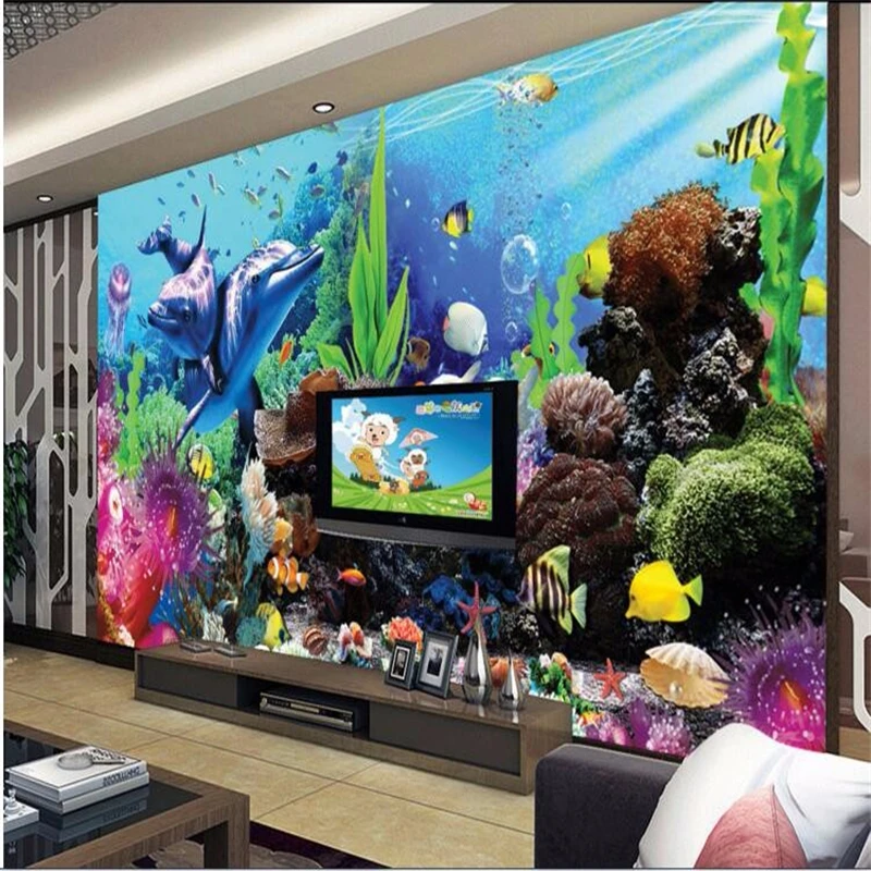 Beibehang benutzerdefinierte 3 – Planted Aquarium Wallpaper Bewertung und Preis