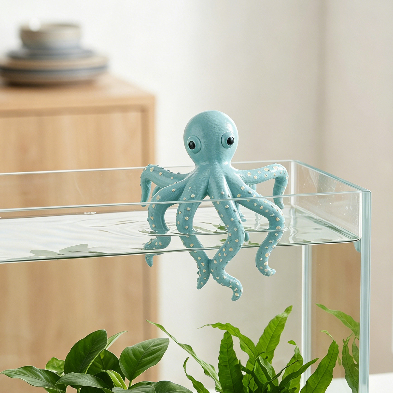 Kletternder Oktopus-Statue aus – Aquarium Plant Octopus Bewertung und Preis